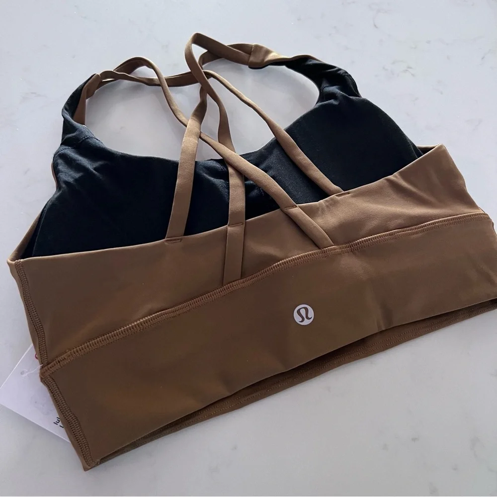 lululemon athletica Brown Cross-Back Sports Bra